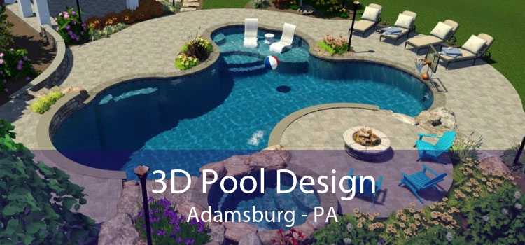 3D Pool Design Adamsburg - PA