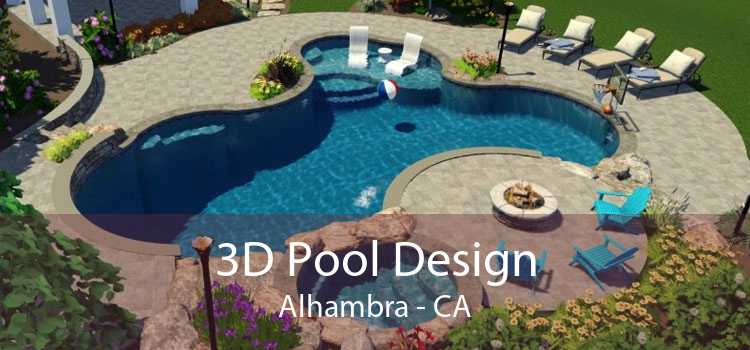 3D Pool Design Alhambra - CA