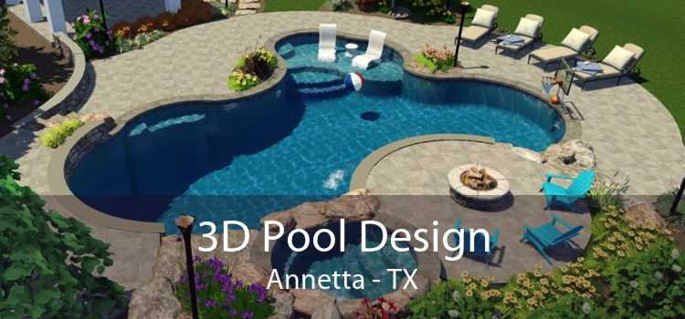 3D Pool Design Annetta - TX